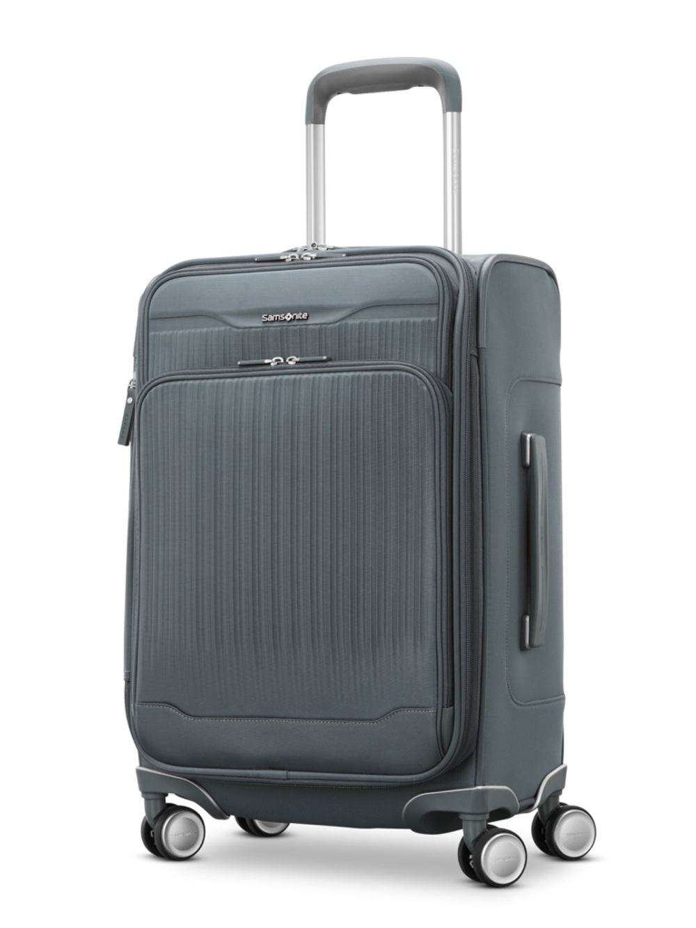 Samsonite Silhouette 18 Softside Spinner Slate Gray Carry-On Spinner suitcase
